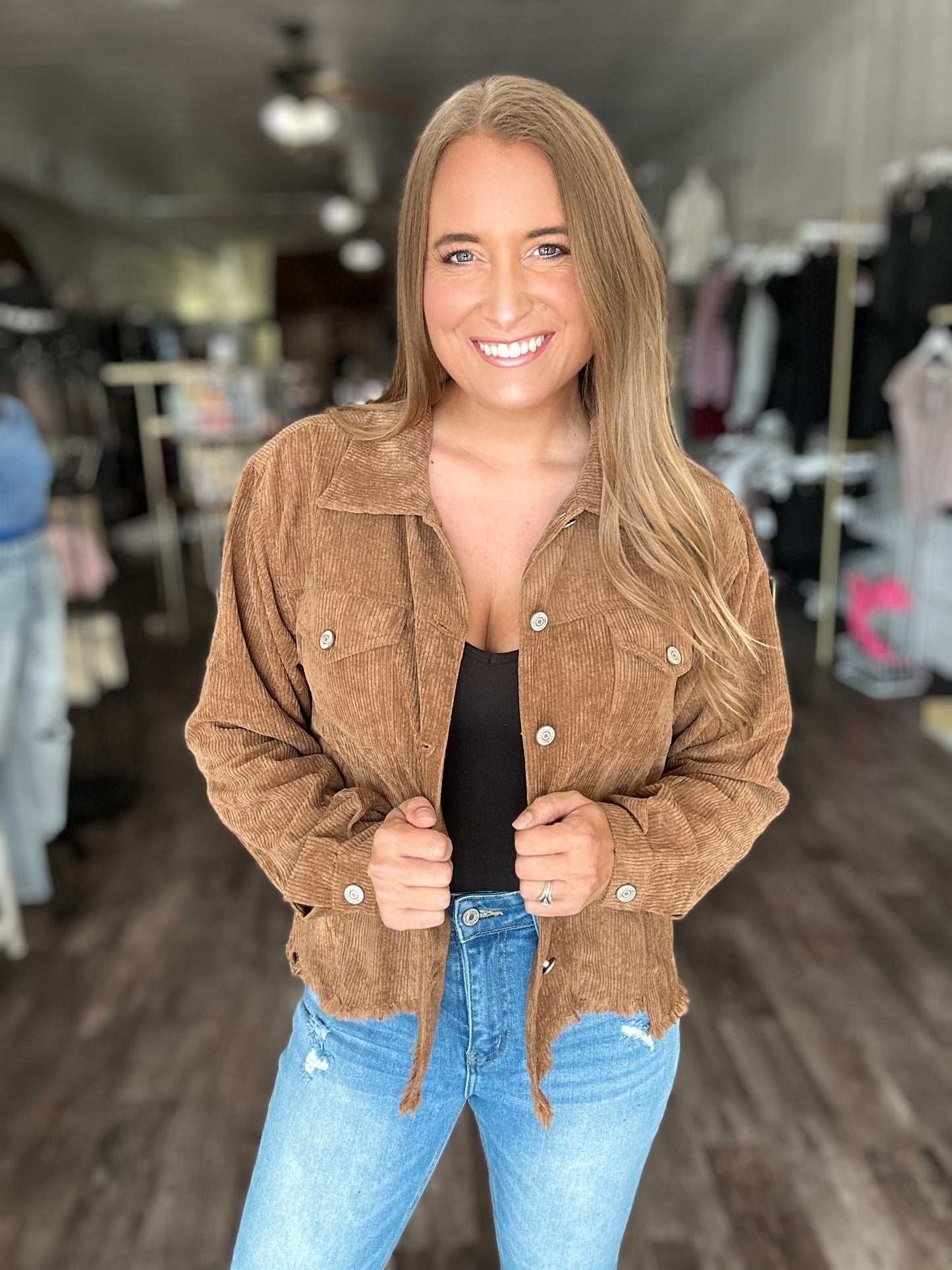 Into You Corded Shacket - Autumn