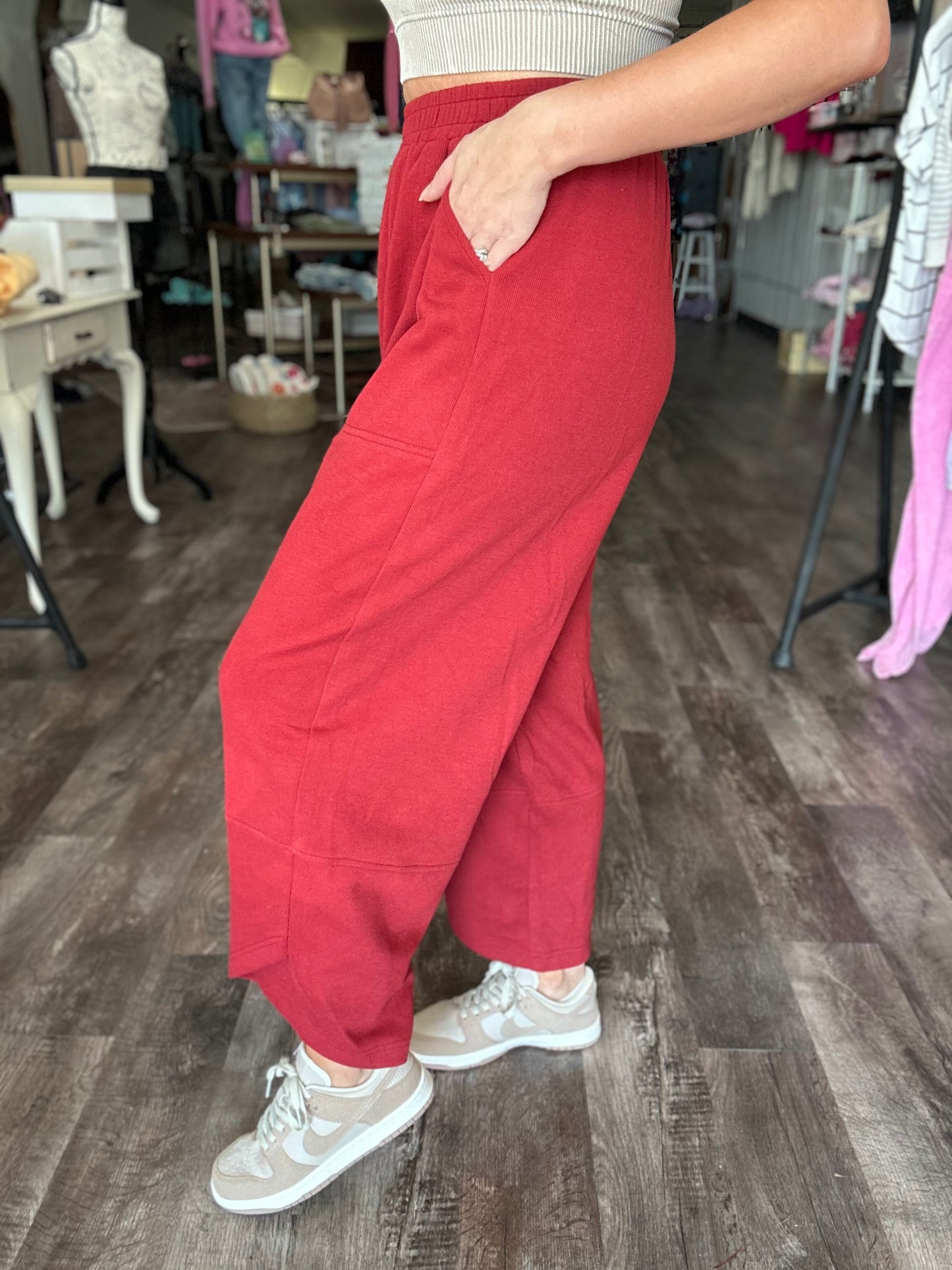 Sample Sale - Red Pants (Medium)