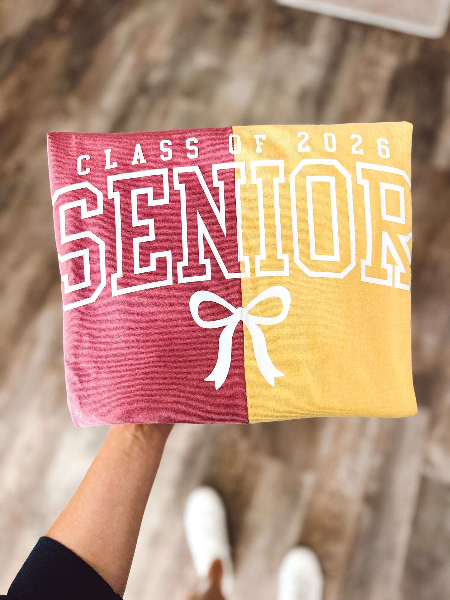 PREORDER Senior 2026 Custom Split Color Tee