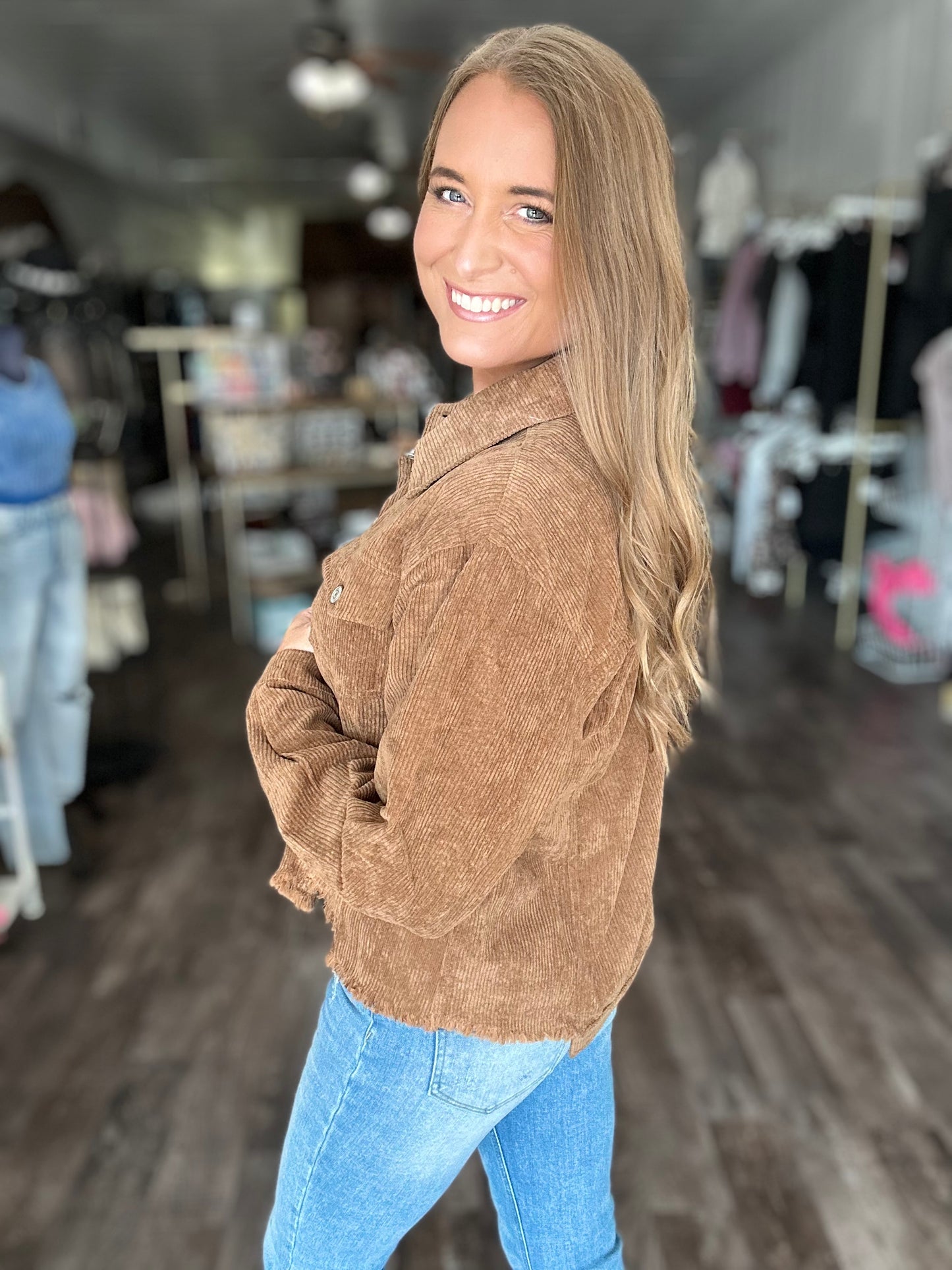 Into You Corded Shacket - Autumn