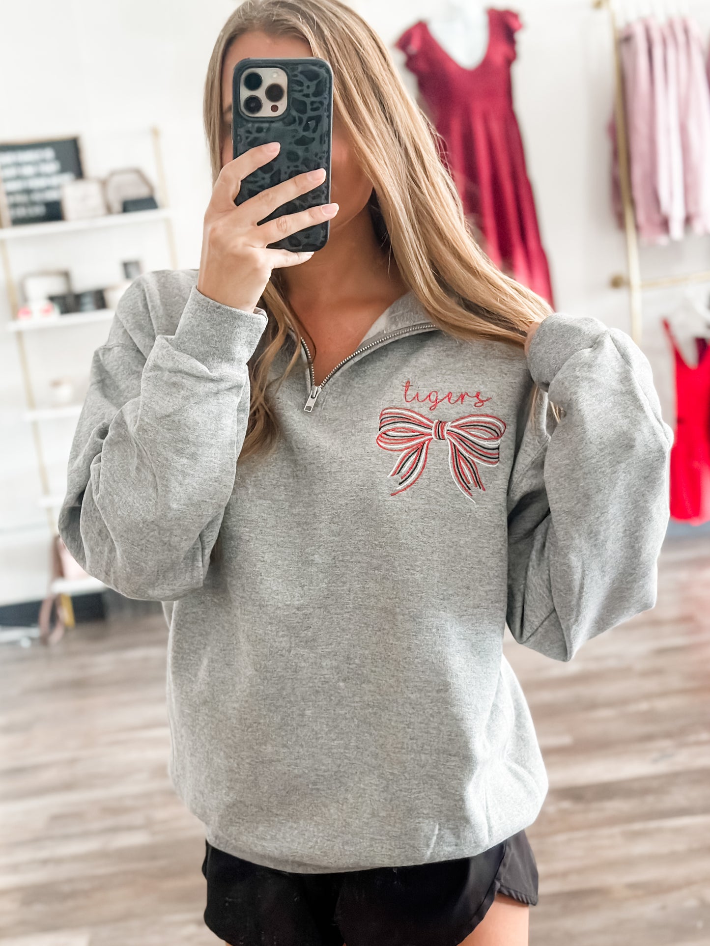 PREORDER Custom Embroidered Bow Design - ADULT