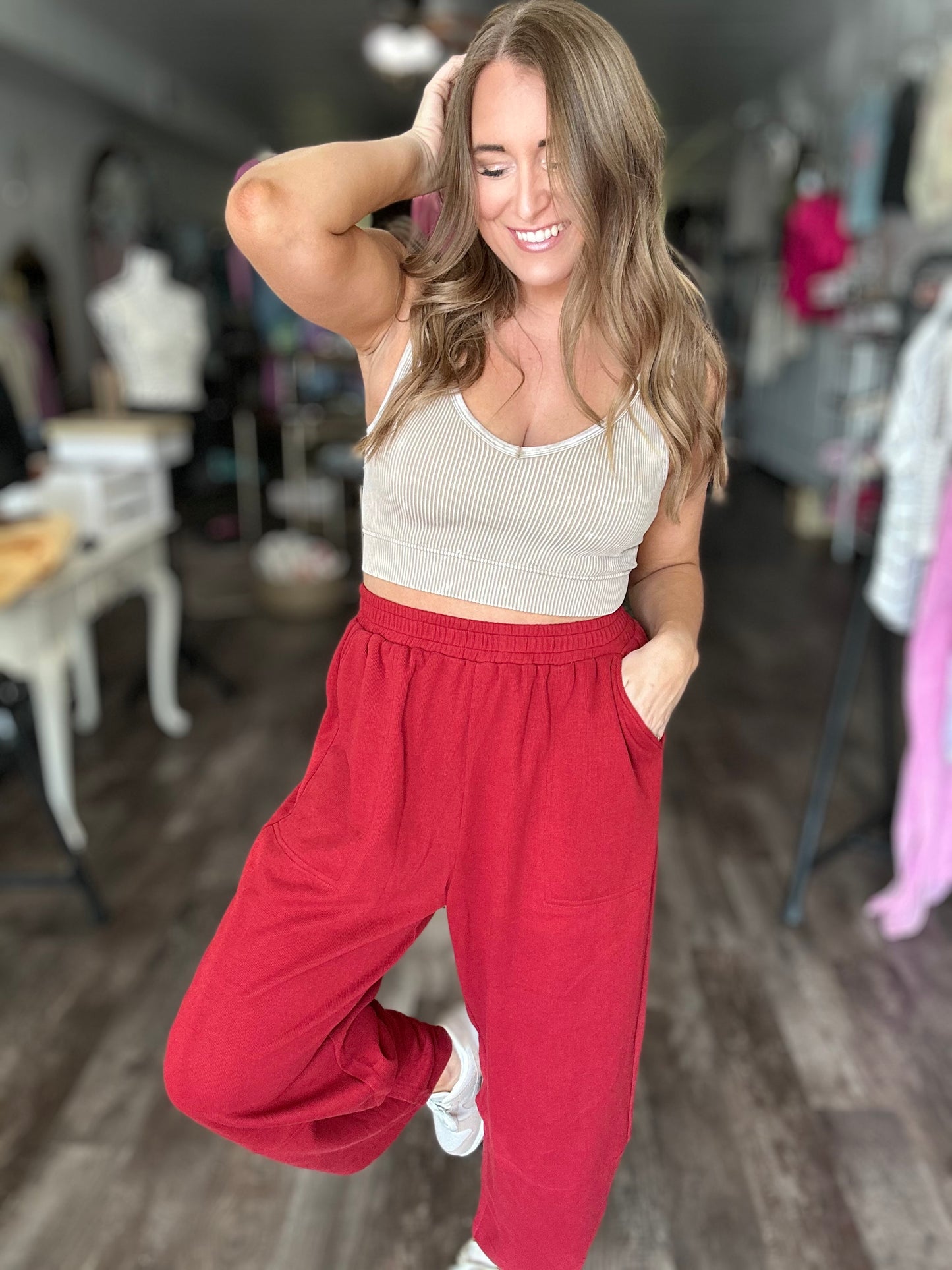Sample Sale - Red Pants (Medium)