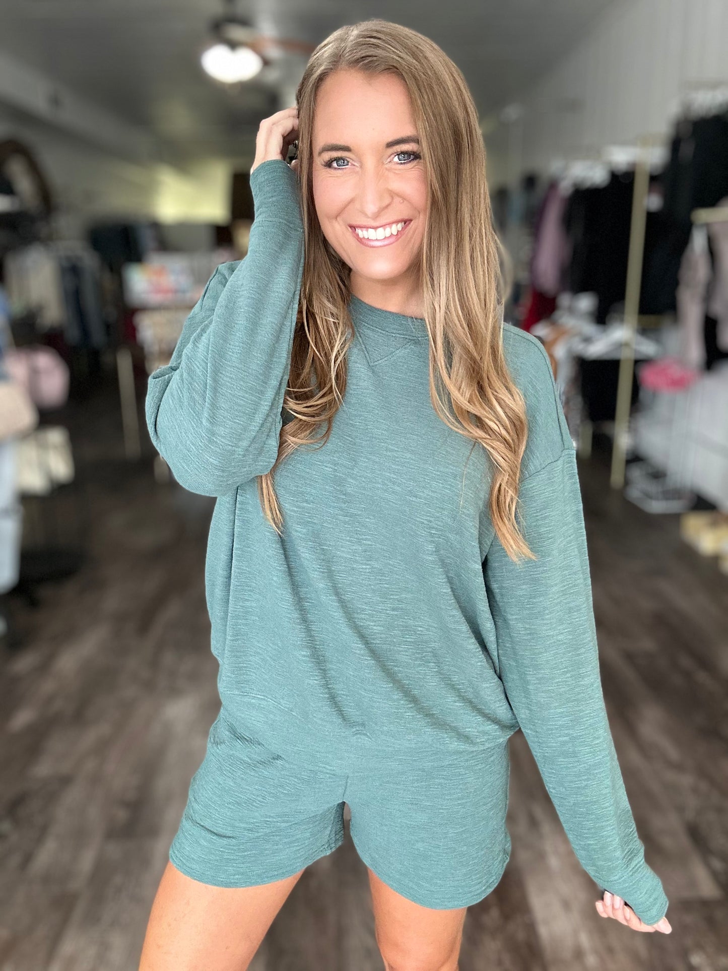 On My Time Cozy Set - Ash Jade