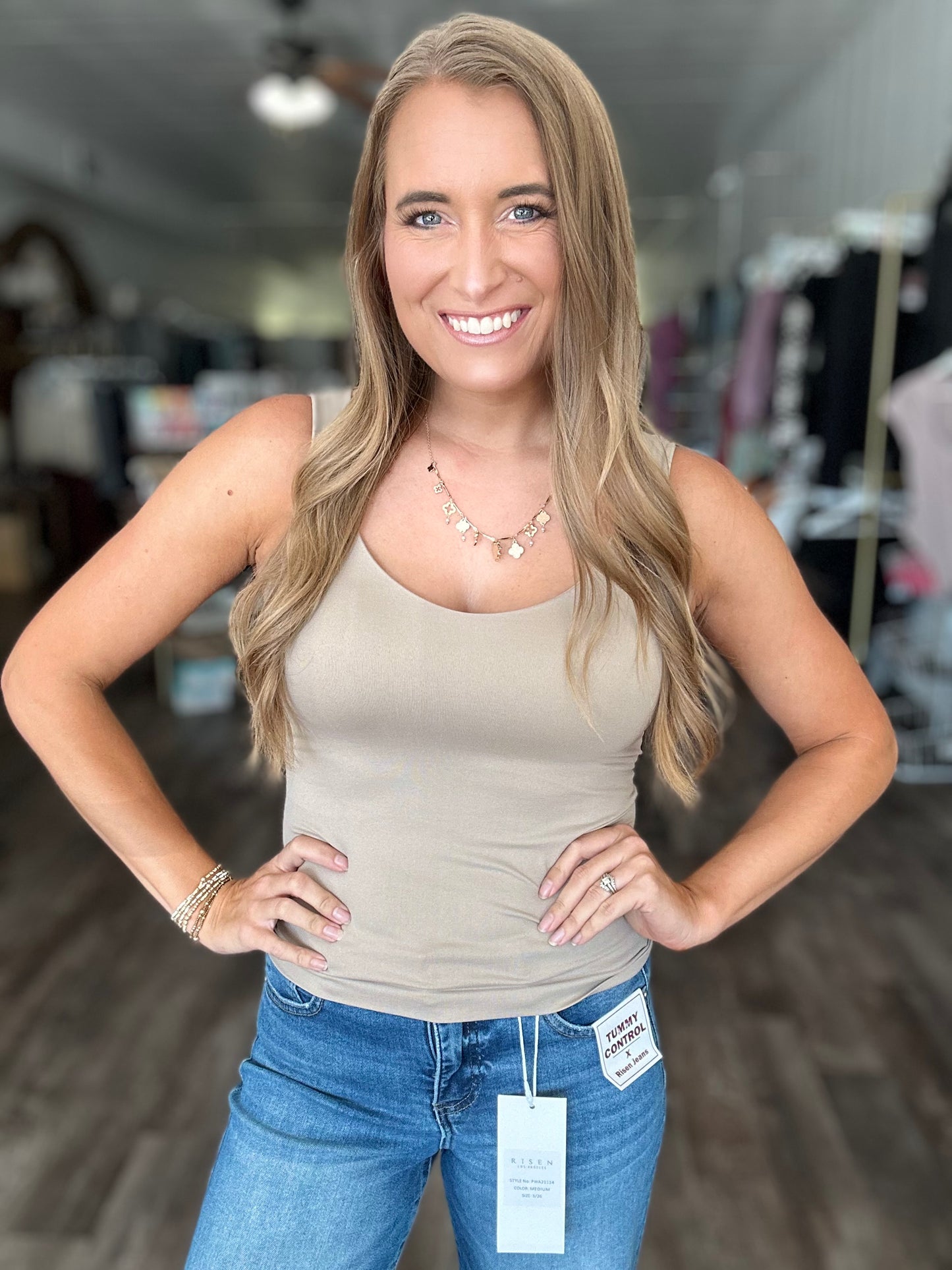 Clarissa Tank - Mocha