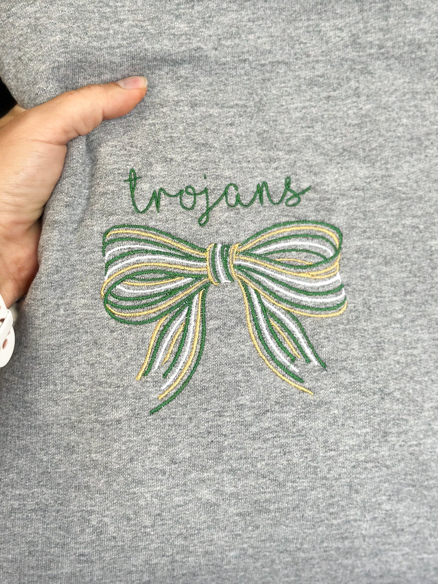PREORDER Custom Embroidered Bow Design - YOUTH