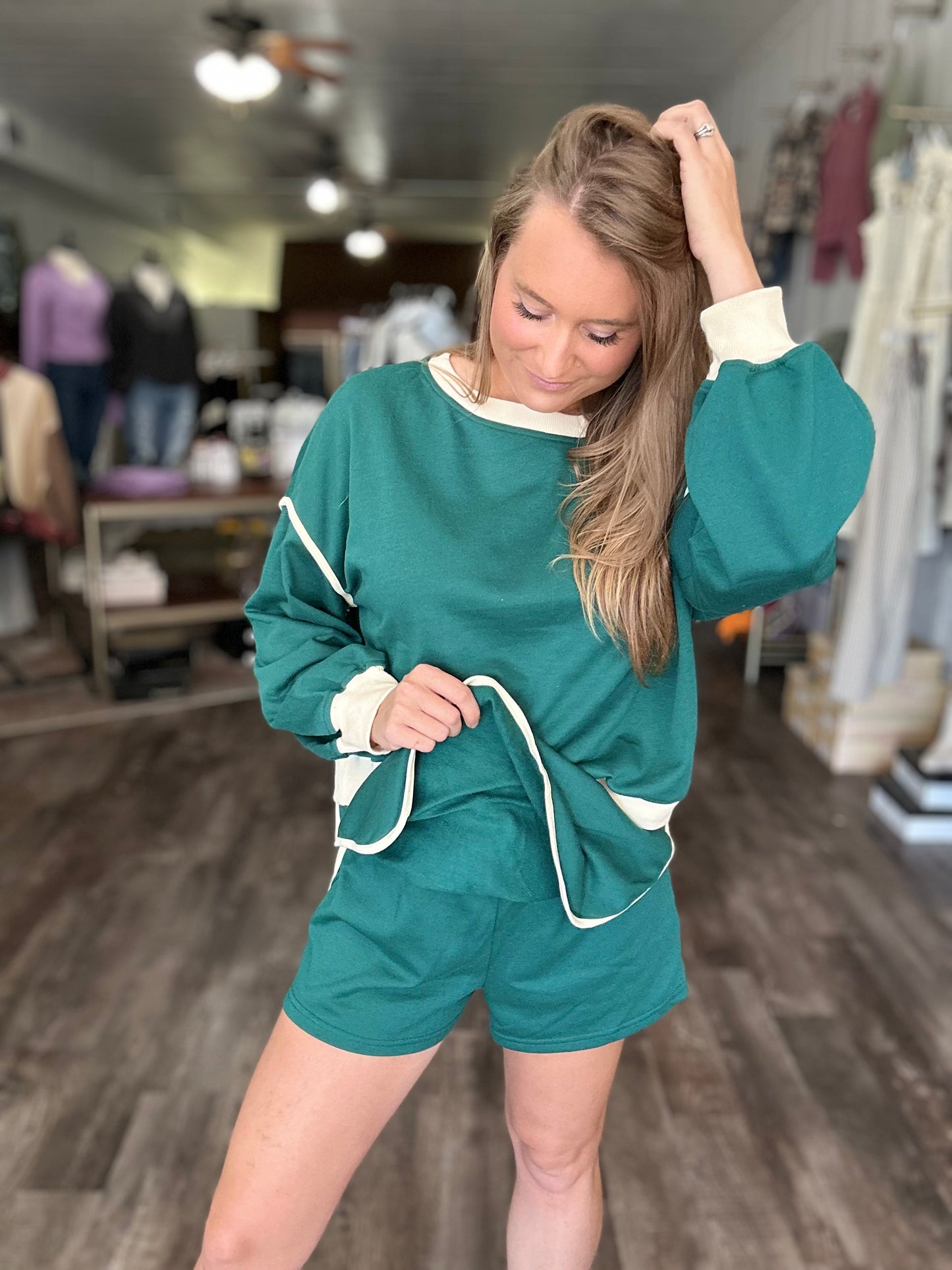 Sample Sale - Green Skort Set (Large)