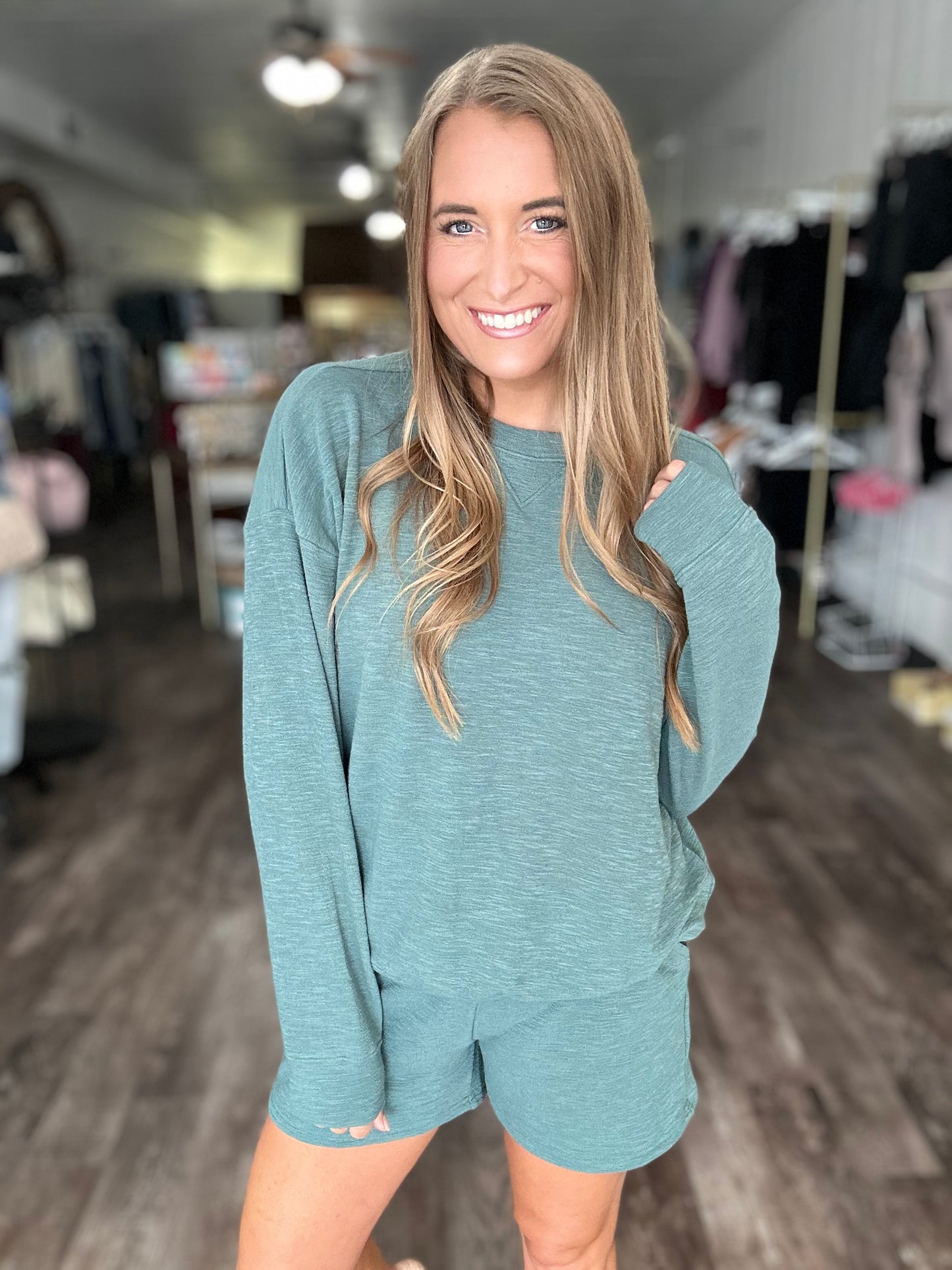 On My Time Cozy Set - Ash Jade