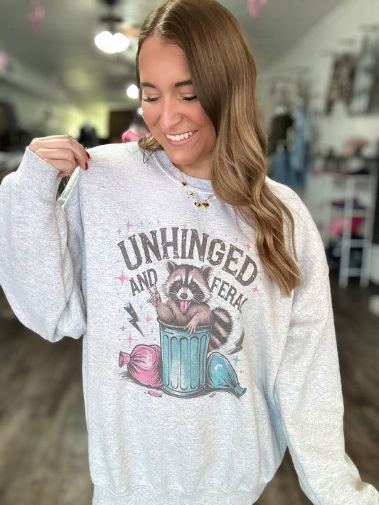Preorder Unhinged and Feral Crewneck