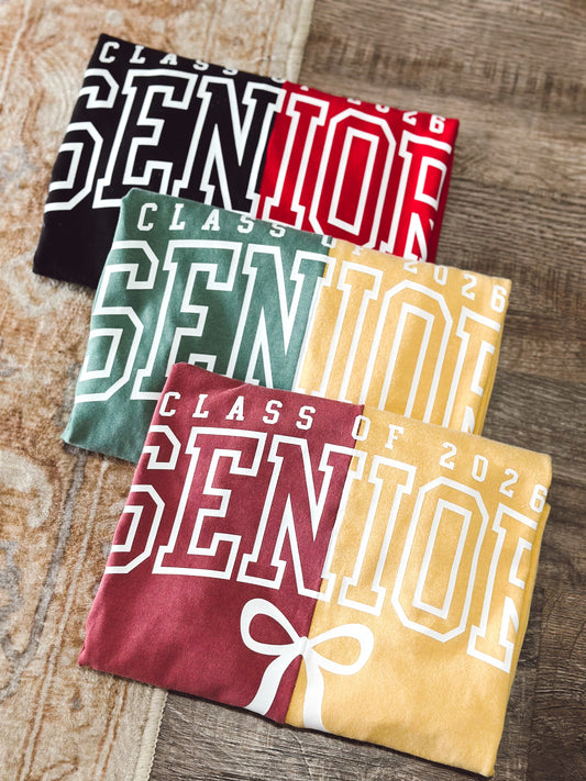 PREORDER Senior 2026 Custom Split Color Tee