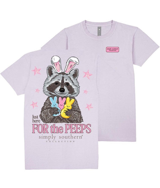 Here For The Peeps Tee - Simply Southern