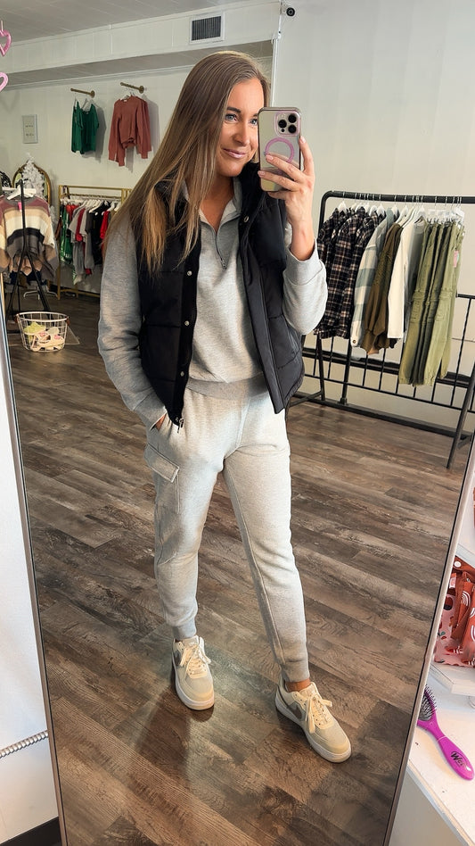 All Cozy Joggers - Heather Grey