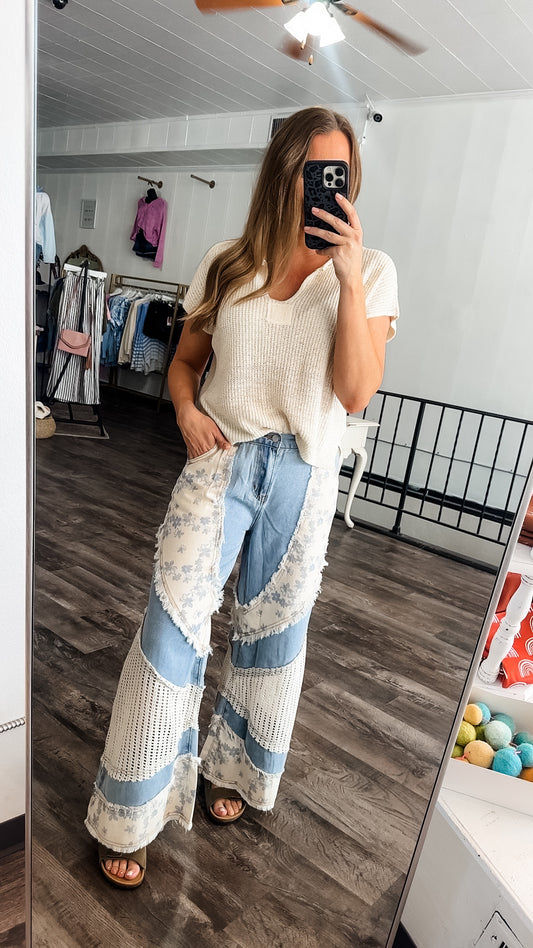 Boho Bliss Denim Pants