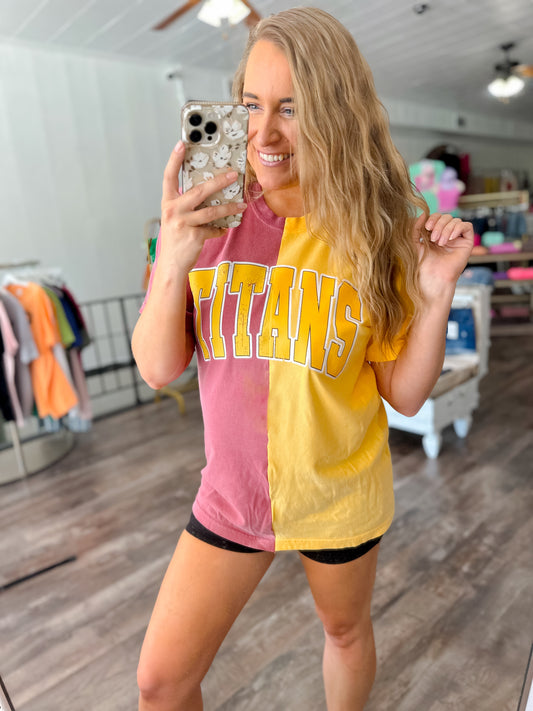 PREORDER Custom Split Color Team Tee