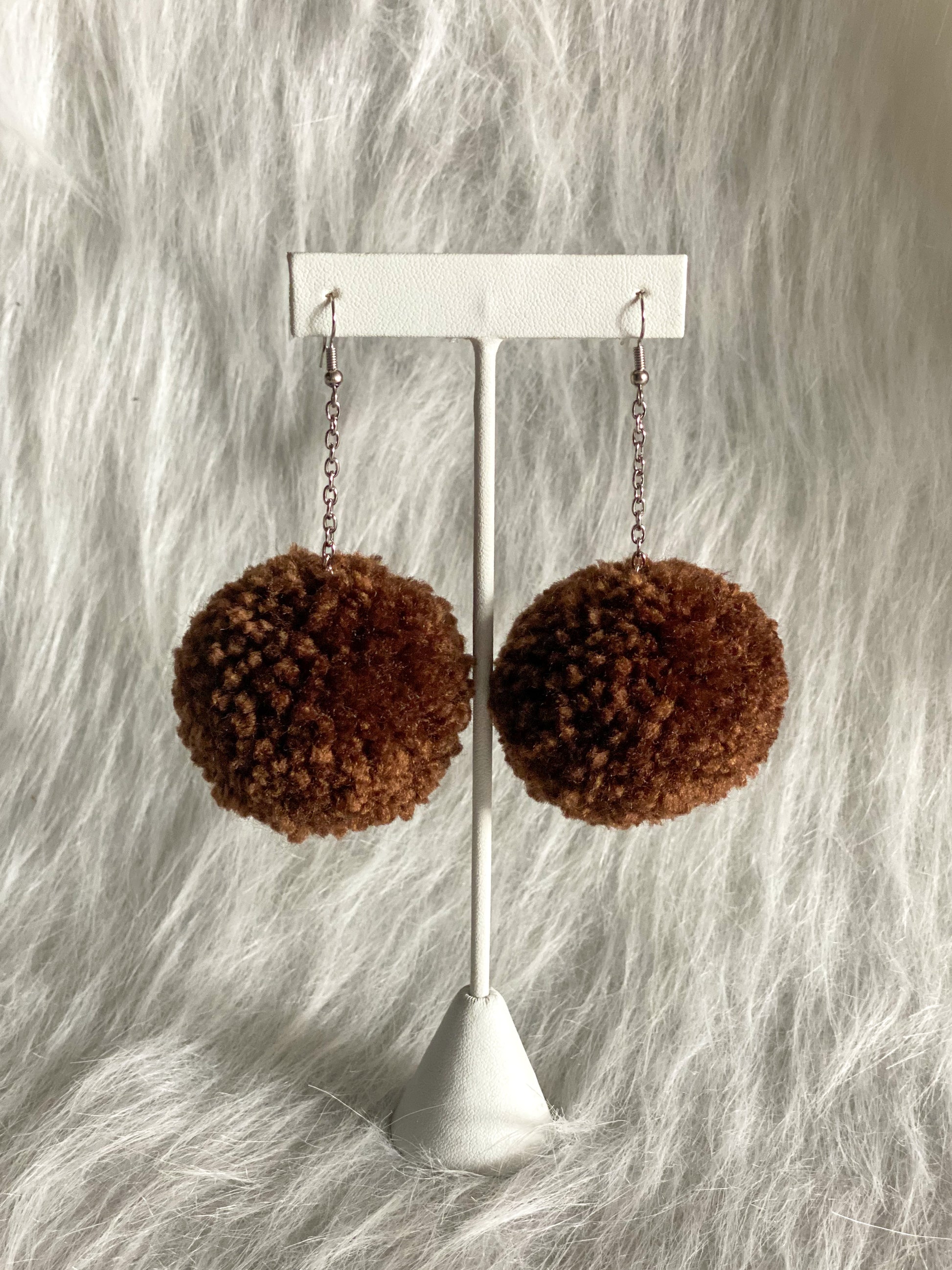Buy Pom Pom Earrings for Women Butterfly Pom Pom Pendant Earrings Luxry  Faux Fur Ball Dangle Earrings Cute Plush Ball Earrings Holiday Earrings for  Christmas Gifts, pom, other at Amazon.in